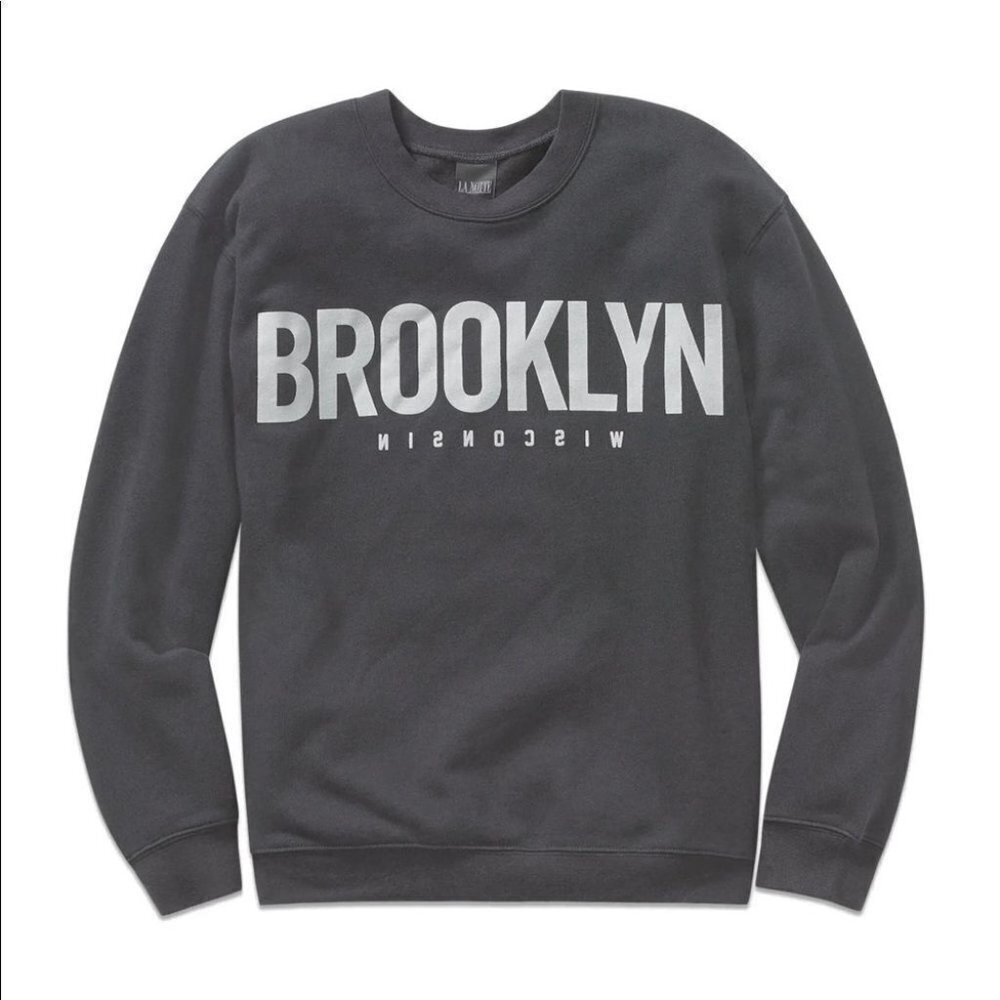 * 𝅺ARITZIA La Notte Black Tommaso Brooklyn Crewneck Sweatshirt Size M/L